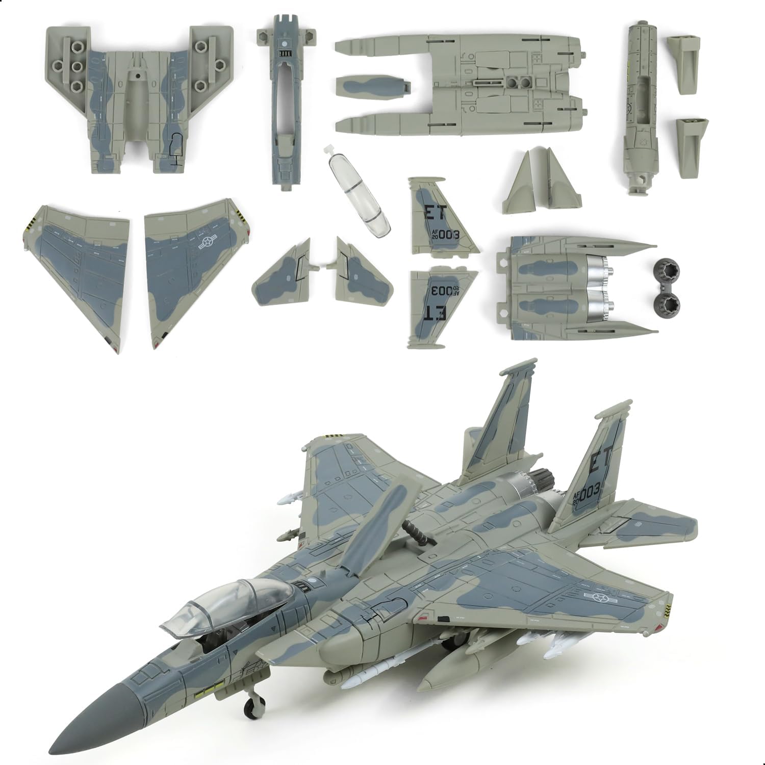 Model Airplane Plastic - 1/72 F-15EX イーグルII アメリカ空軍戦闘機 簡単組み立てモデルキット F15