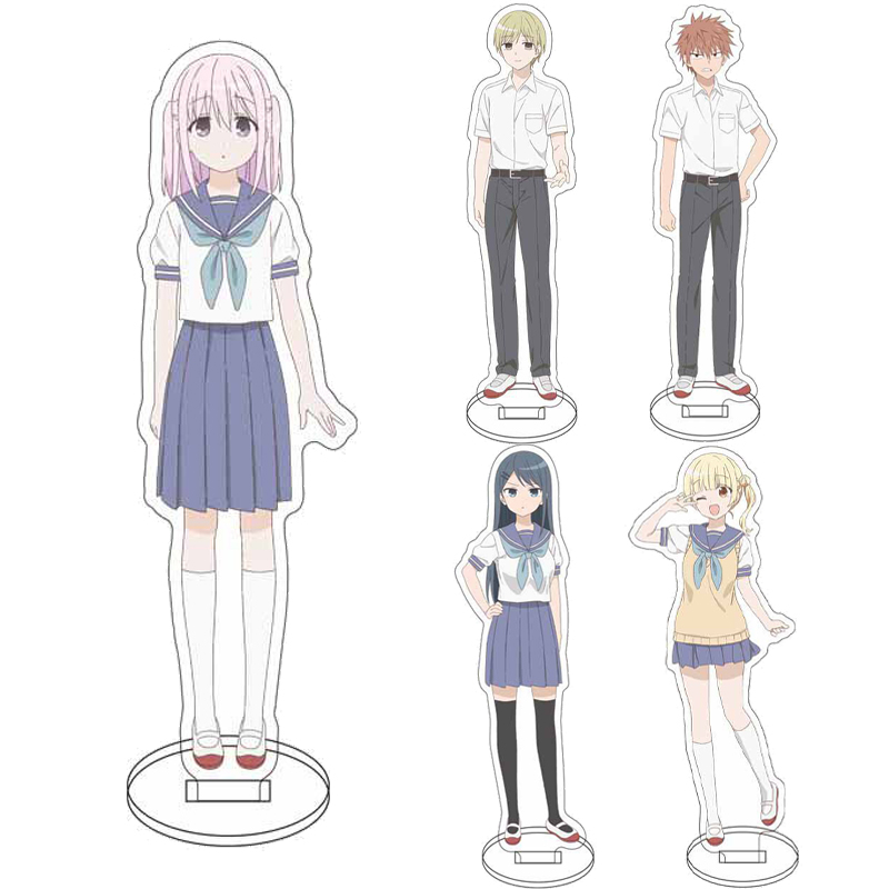 Figma Stand Set - 16CMアニメ「表情のない柏田」と「表情豊かな尾田」 ‌ ‌ フィギュア 桂田さん 小田くん