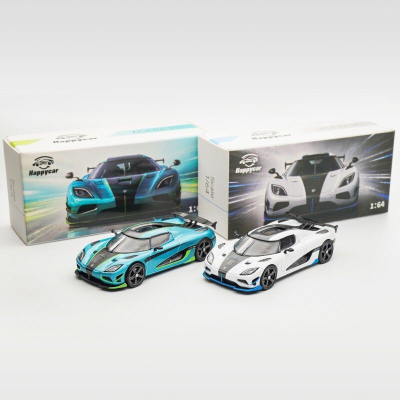 Die Cast Car 1 64 - ハッピーカー 1/64 ケーニグセグ アゲーラRS ダイキャストカーモデル 合金製シミュレーションコレクション