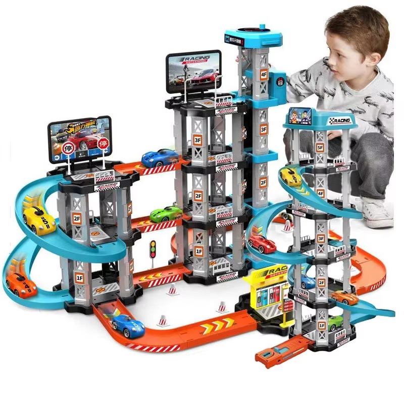 レーストラックカーランプおもちゃ子供用ガレージカタパルトトラ - Hot Wheels Car Track Sets のレビューと価格