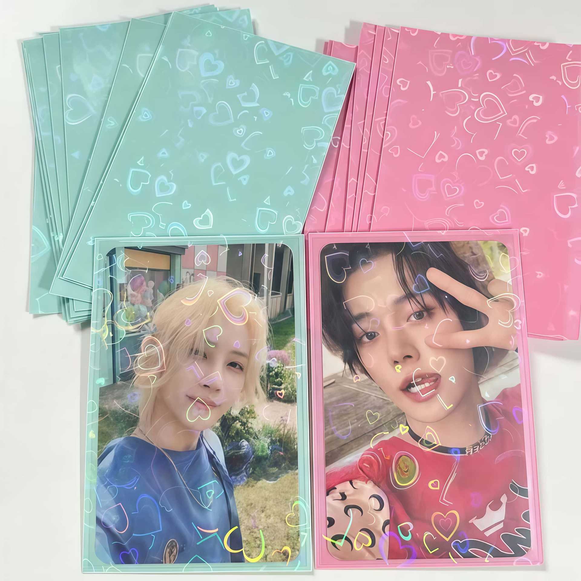 50 個レーザーハートカード 61 × 91 ミリメートルフ - Card Penny Sleeve のレビューと価格