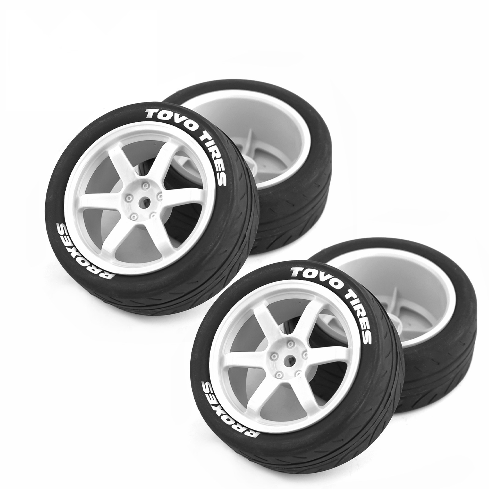 1/10 RCオンロードタイヤ ラバーラリーレーシングタイヤ - Tamiya Model Rc Car のレビューと価格
